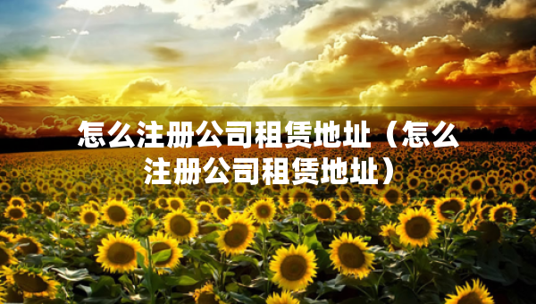 怎么注册公司租赁地址（怎么注册公司租赁地址）