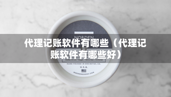 代理记账软件有哪些（代理记账软件有哪些好）