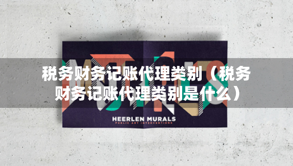 税务财务记账代理类别（税务财务记账代理类别是什么）