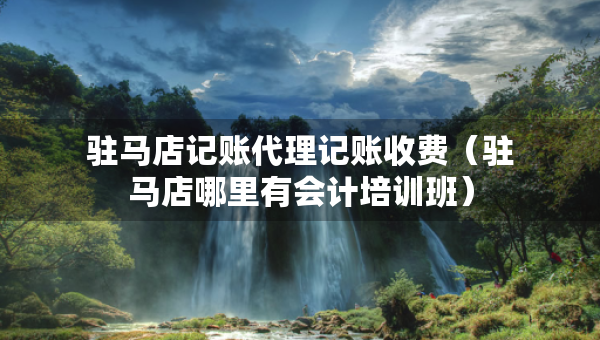 驻马店记账代理记账收费（驻马店哪里有会计培训班）