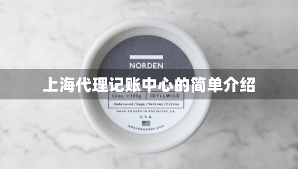上海代理记账中心的简单介绍