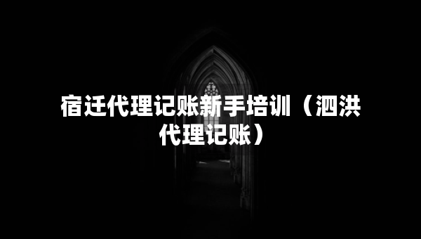 宿迁代理记账新手培训（泗洪代理记账）