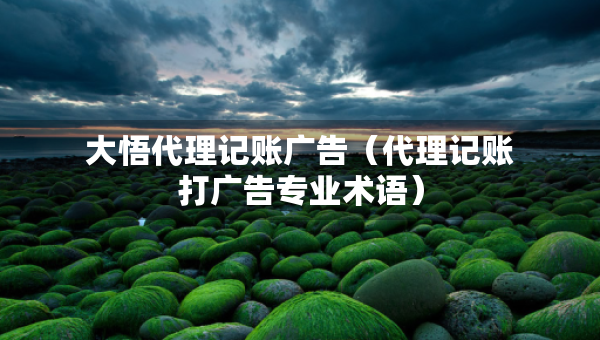大悟代理记账广告（代理记账打广告专业术语）