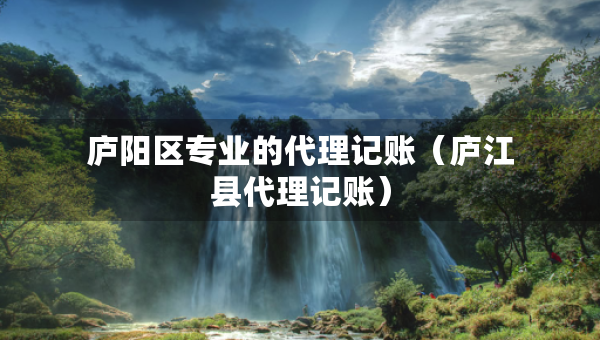 庐阳区专业的代理记账（庐江县代理记账）