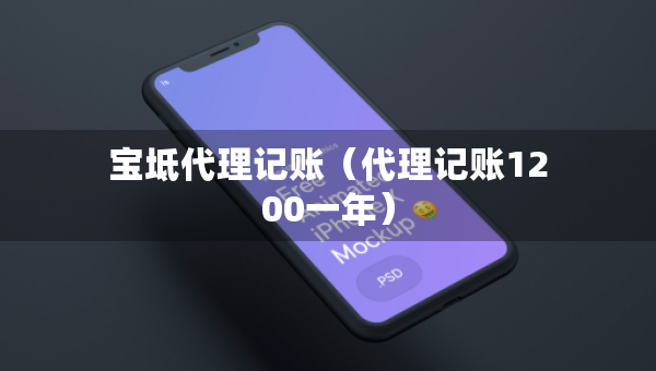 宝坻代理记账（代理记账1200一年）