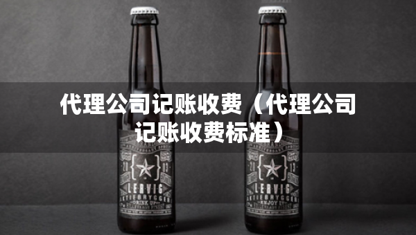 代理公司记账收费（代理公司记账收费标准）