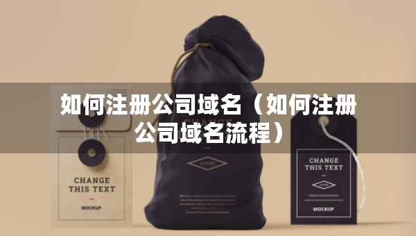 如何注册公司域名（如何注册公司域名流程）