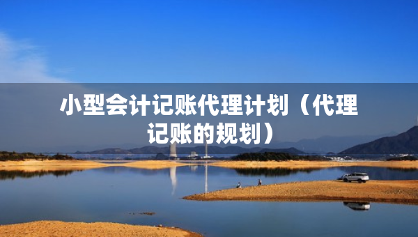 小型会计记账代理计划(代理记账的规划) 小型会计记账代理计划(代理记账的规划)