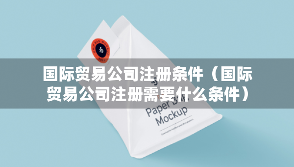 国际贸易公司注册条件（国际贸易公司注册需要什么条件）