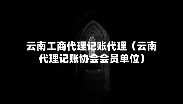 云南工商代理记账代理（云南代理记账协会会员单位）
