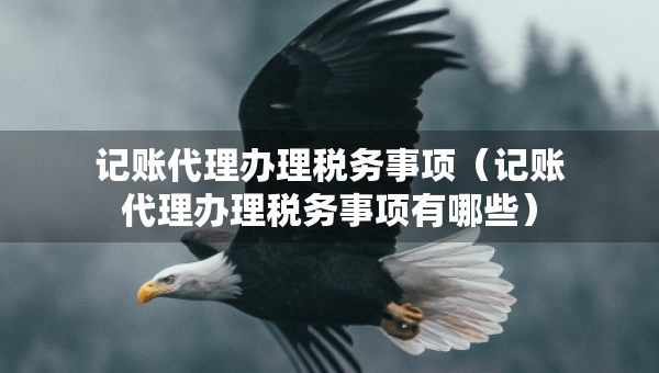 记账代理办理税务事项（记账代理办理税务事项有哪些）