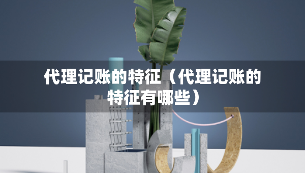 代理记账的特征（代理记账的特征有哪些）