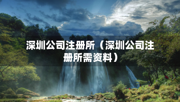 深圳公司注册所（深圳公司注册所需资料）