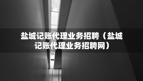 盐城记账代理业务招聘（盐城记账代理业务招聘网）