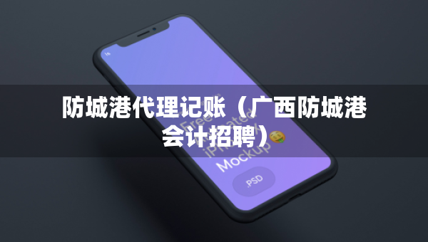防城港代理记账（广西防城港会计招聘）
