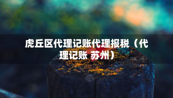 虎丘区代理记账代理报税（代理记账 苏州）