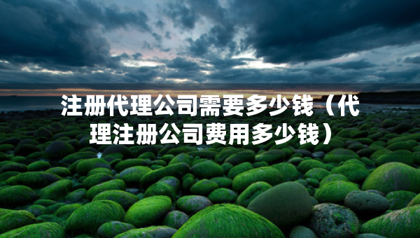 注册代理公司需要多少钱（代理注册公司费用多少钱）