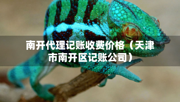 南开代理记账收费价格（天津市南开区记账公司）