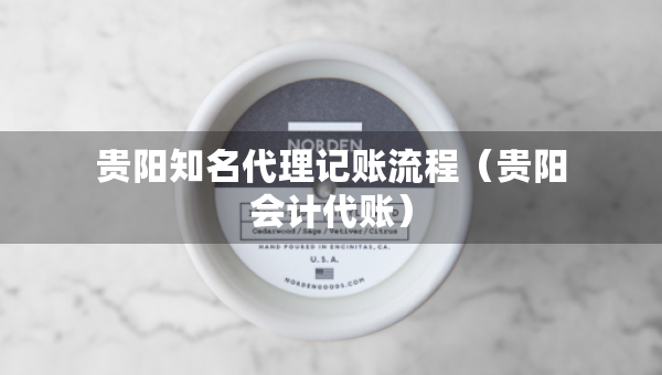 贵阳知名代理记账流程（贵阳会计代账）