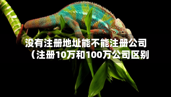 没有注册地址能不能注册公司（注册10万和100万公司区别）