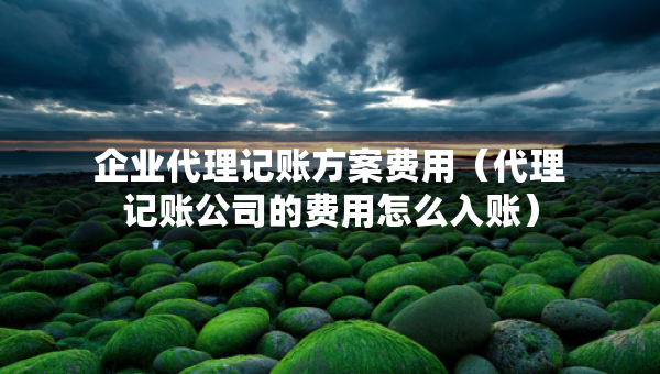 企业代理记账方案费用（代理记账公司的费用怎么入账）