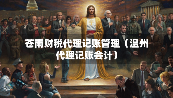 苍南财税代理记账管理（温州代理记账会计）