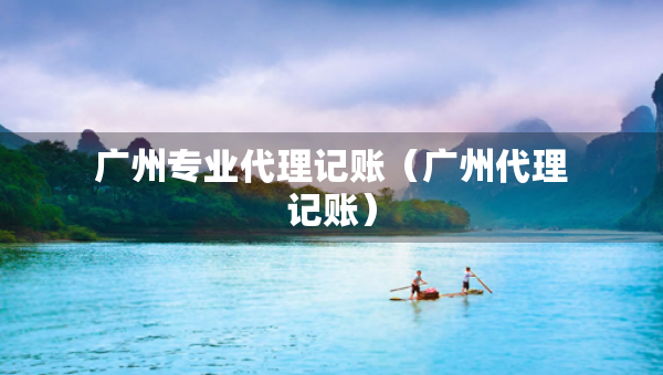 广州专业代理记账（广州代理记账）