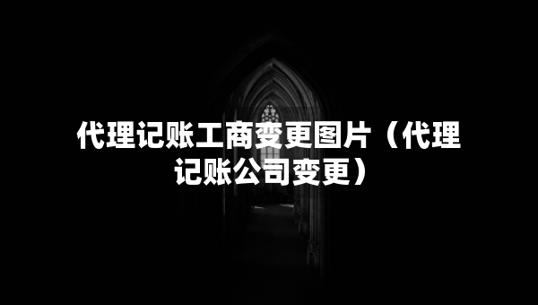 代理记账工商变更图片（代理记账公司变更）