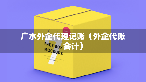 广水外企代理记账（外企代账会计）