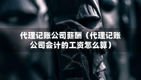 代理记账公司薪酬（代理记账公司会计的工资怎么算）