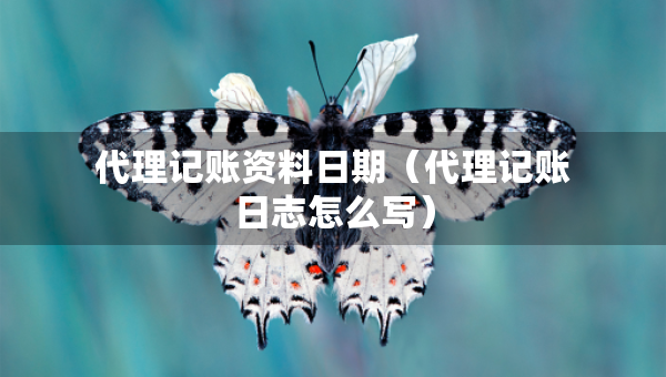 代理记账资料日期（代理记账日志怎么写）