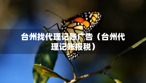 台州找代理记账广告（台州代理记账报税）