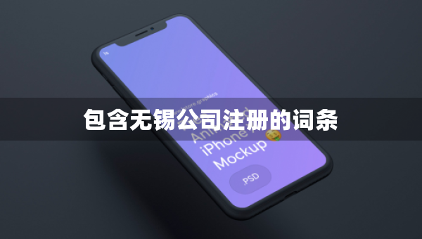 包含无锡公司注册的词条