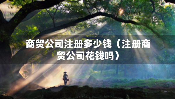 商贸公司注册多少钱（注册商贸公司花钱吗）