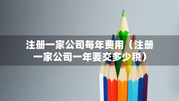 注册一家公司每年费用（注册一家公司一年要交多少税）