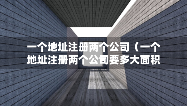 一个地址注册两个公司（一个地址注册两个公司要多大面积）
