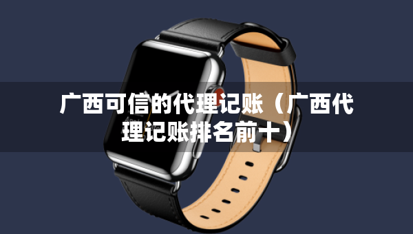 广西可信的代理记账（广西代理记账排名前十）