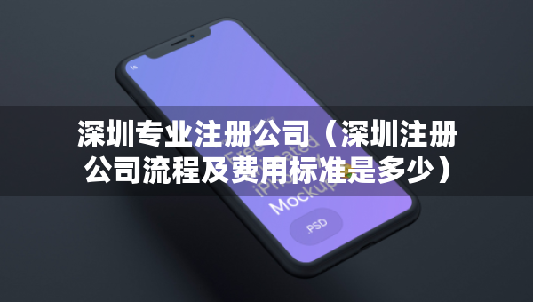 深圳专业注册公司（深圳注册公司流程及费用标准是多少）