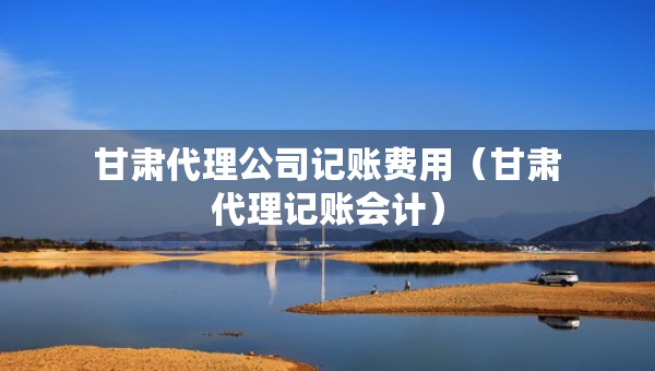 甘肃代理公司记账费用（甘肃代理记账会计）