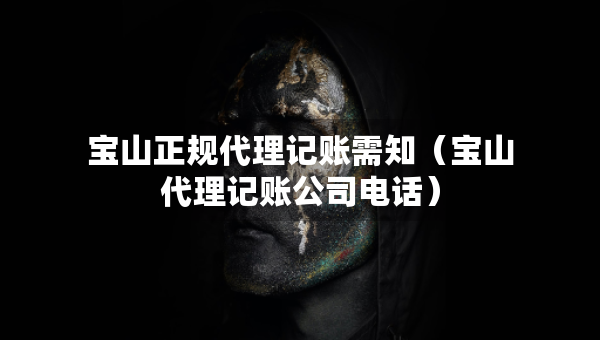 宝山正规代理记账需知（宝山代理记账公司电话）