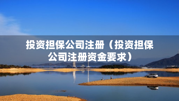 投资担保公司注册（投资担保公司注册资金要求）