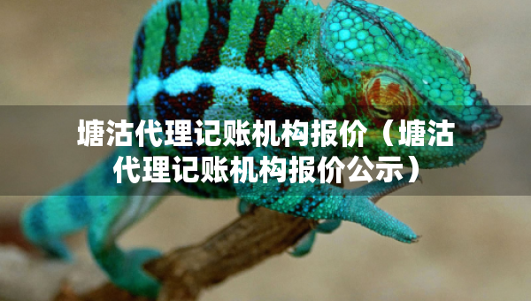 塘沽代理记账机构报价（塘沽代理记账机构报价公示）