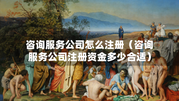 咨询服务公司怎么注册（咨询服务公司注册资金多少合适）
