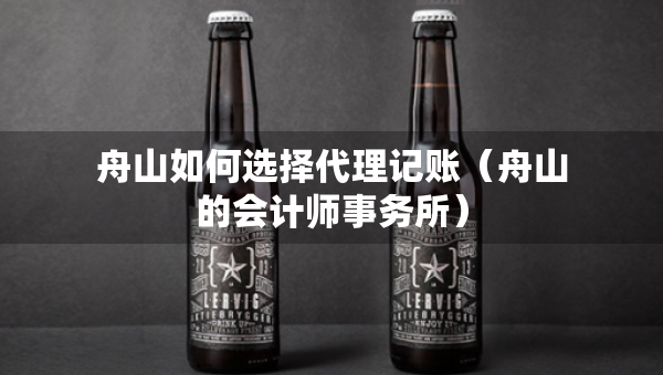 舟山如何选择代理记账（舟山的会计师事务所）