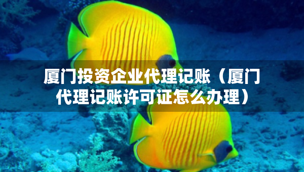 厦门投资企业代理记账（厦门代理记账许可证怎么办理）