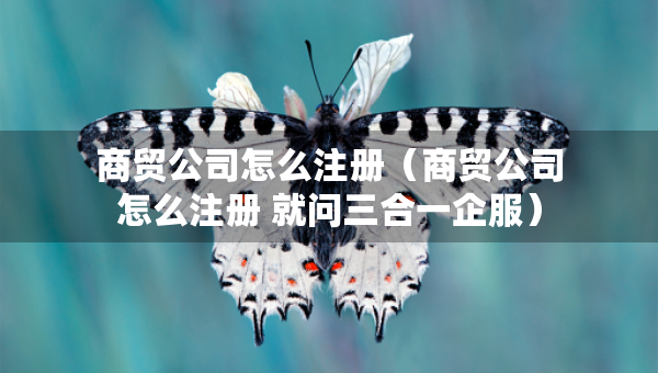 商贸公司怎么注册（商贸公司怎么注册 就问三合一企服）