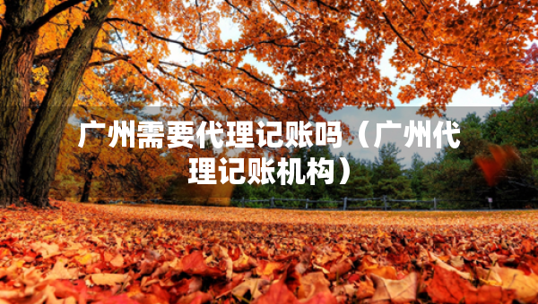 广州需要代理记账吗（广州代理记账机构）
