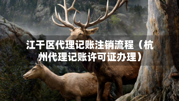 江干区代理记账注销流程（杭州代理记账许可证办理）