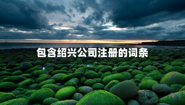 包含绍兴公司注册的词条