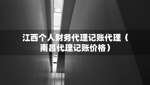 江西个人财务代理记账代理（南昌代理记账价格）